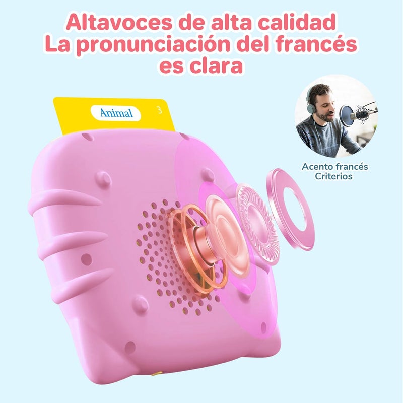 AHJ Store Spanish & English Talking Flash Cards for Toddler, 510 Sight Words Learning Toys, ABC & Numbers Educational Montessori Toys, Speech Therapy Toys, Children's Sensory Preschool Learning Birthday Gifts - Image 5
